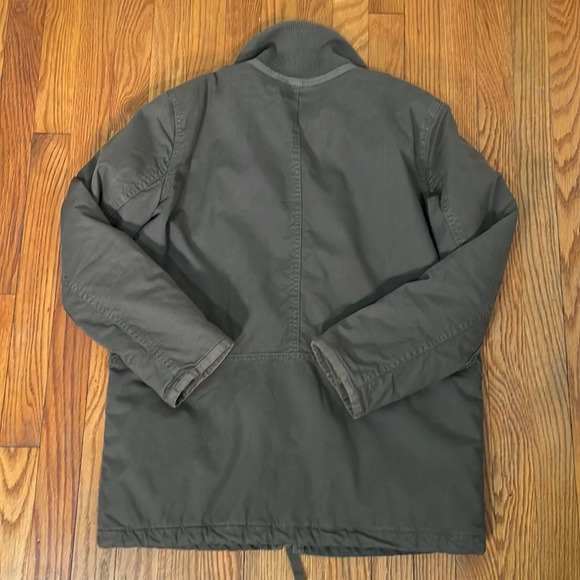 Madewell Modern Military Style Jacket Coat Green Sz Small - Picture 4 of 15
